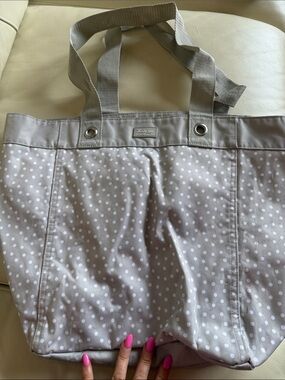 thirty-one Taupe Polka Dot Everyday Tote